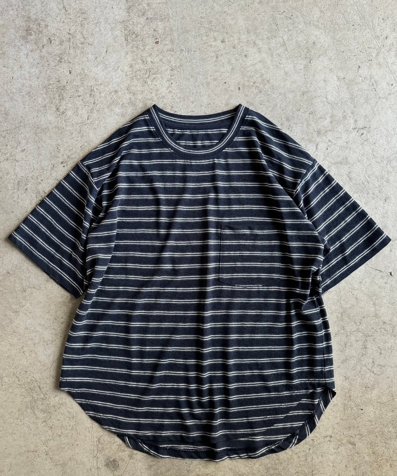 sheer border knit t-shirt | ARULLE