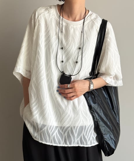 leather motif necklace【一部予約】