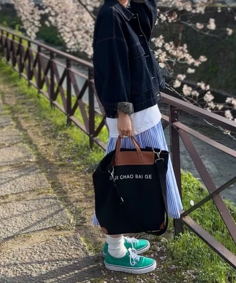 3way canvas logo tote bag
