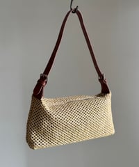 paper straw one shoulder bag【予約商品】