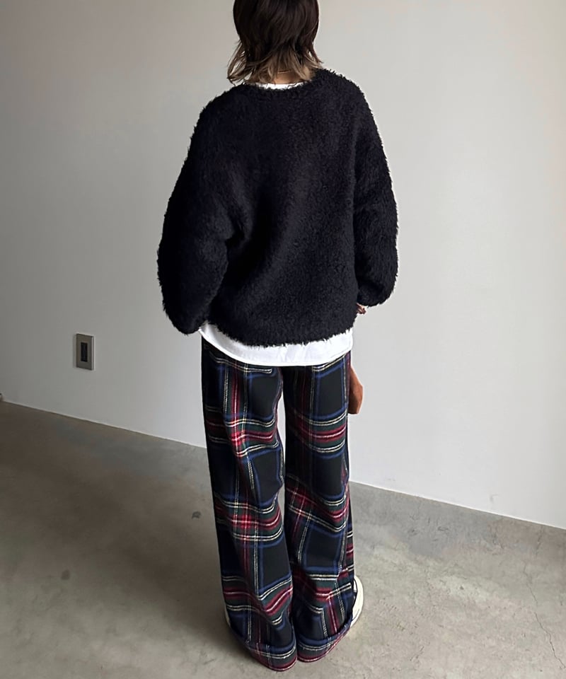 よしおくん ARULLE ロールアップウォームスラックス（チェック