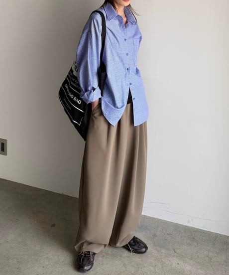 blue pattern shirt