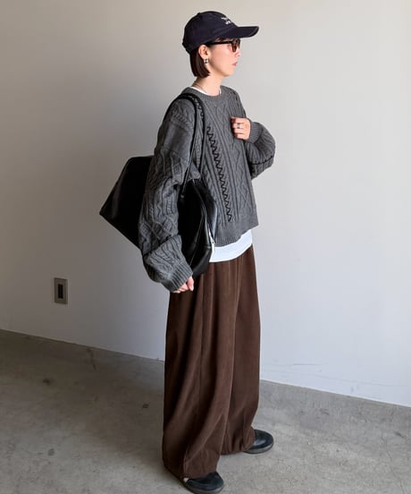 hand stitch cable knit