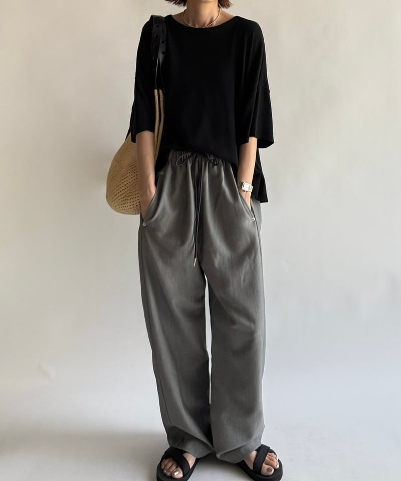 half & half denim pants | ARULLE