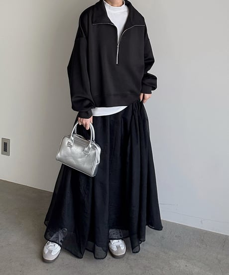 organdy flare skirt