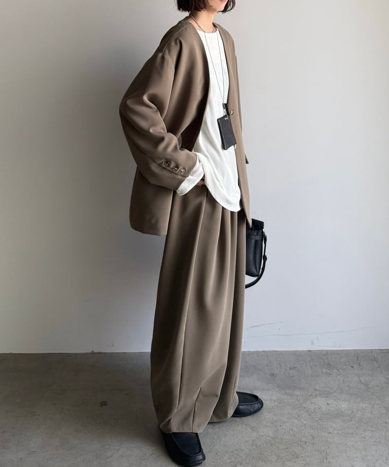 ジャケット・アウター ARULLE collarless cocoon jacket collarless cocoon jacket (set up対応) | ARULLE