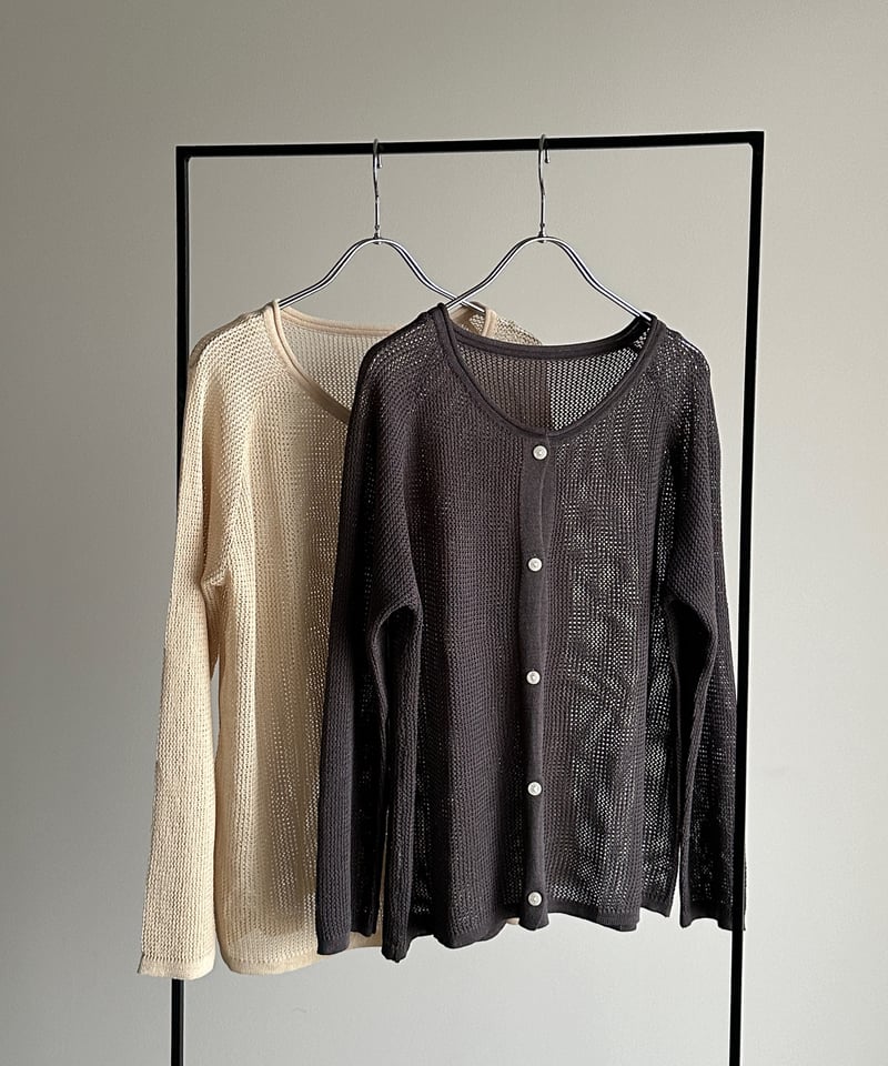 mesh cardigan | ARULLE
