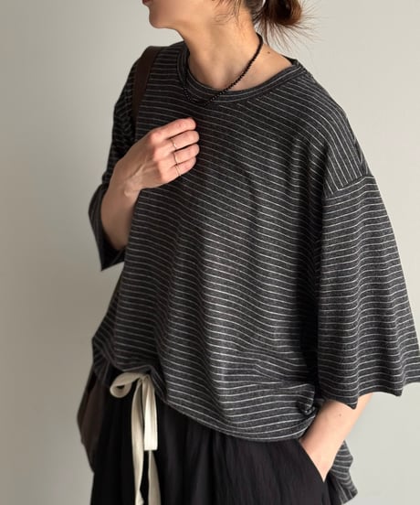 soft stretch border t-shirt