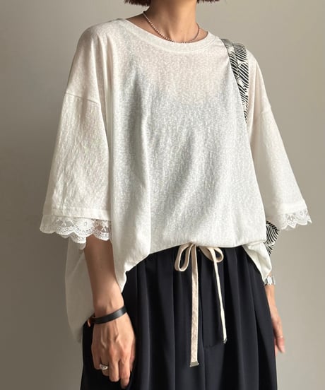 point lace big pullover