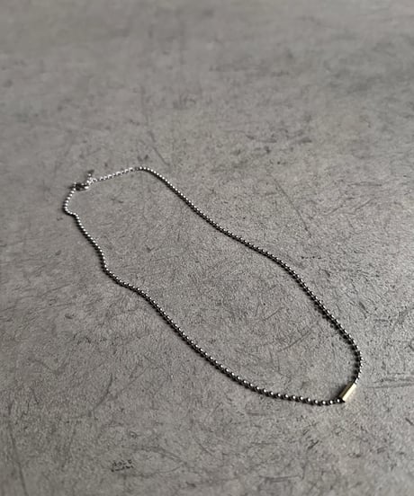 ball chain tube necklace