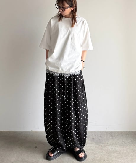 dot oval relax pants【一部予約】