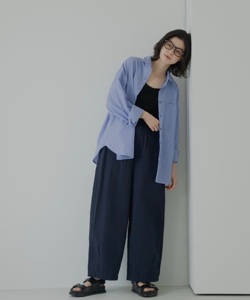 blue pattern shirt | ARULLE
