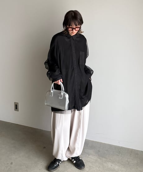 tulle over gauze shirt