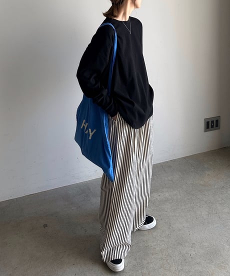 long rib sleeve pullover〈plain〉