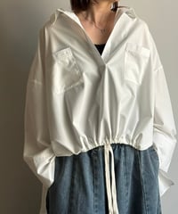 drawst hem skipper shirt