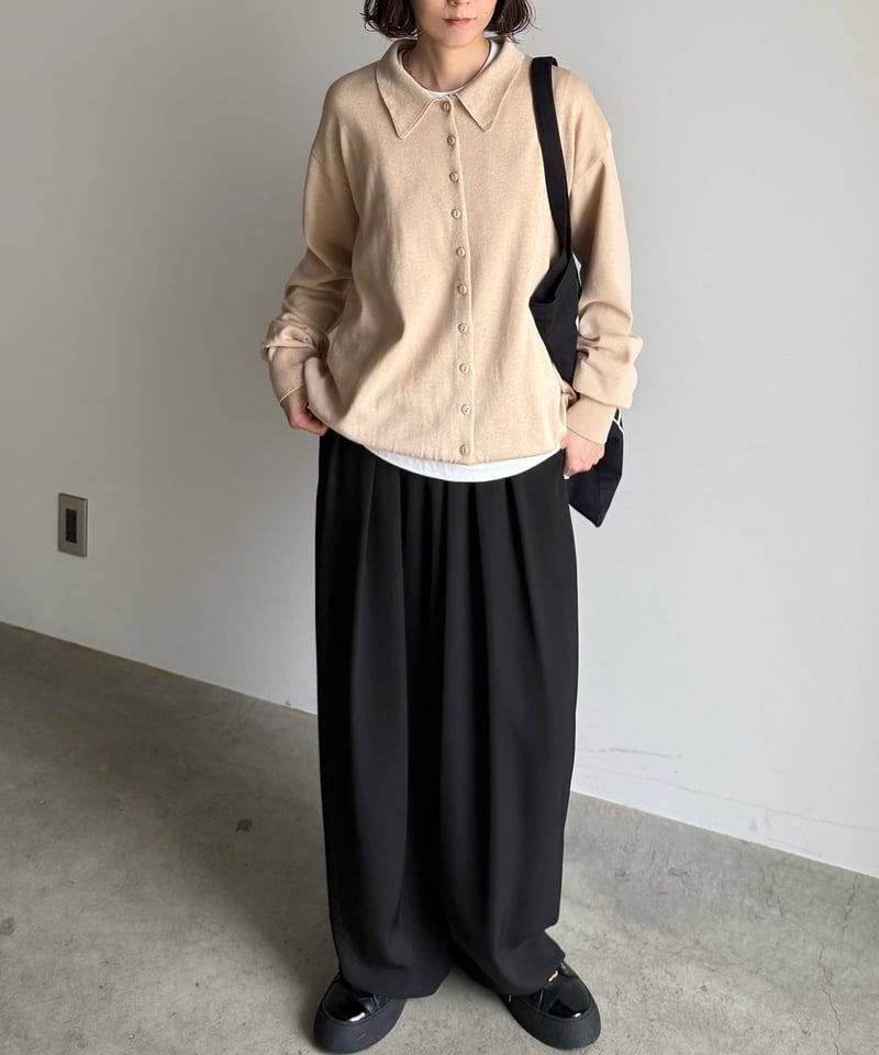 tuck curve pants | ARULLE