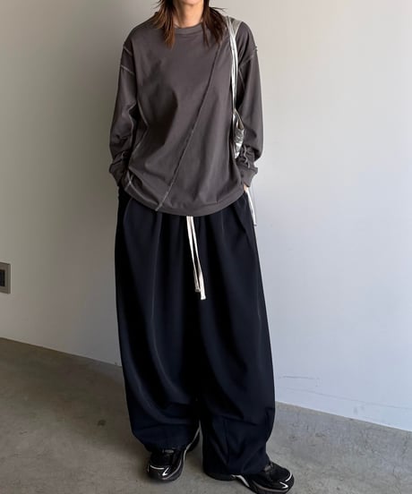 lock stitch long t-shirt