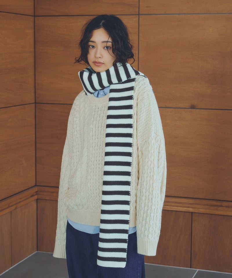 border long muffler | ARULLE