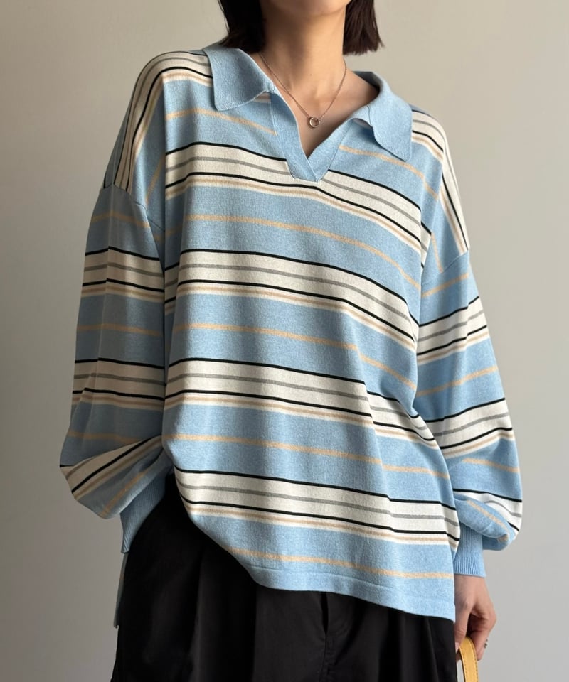 border knit lager shirt | ARULLE