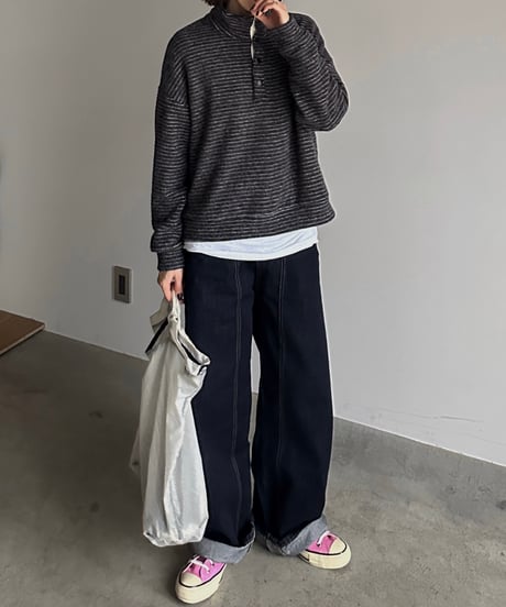 front stitch straight denim