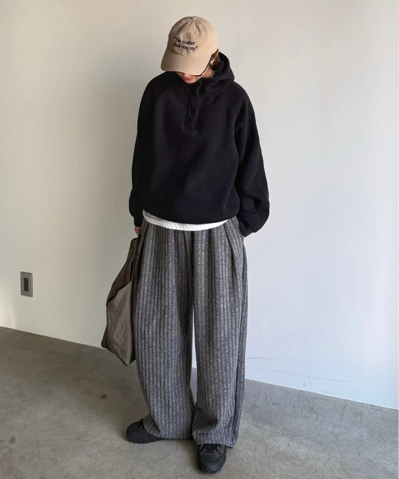 half snap hood sweat | ARULLE