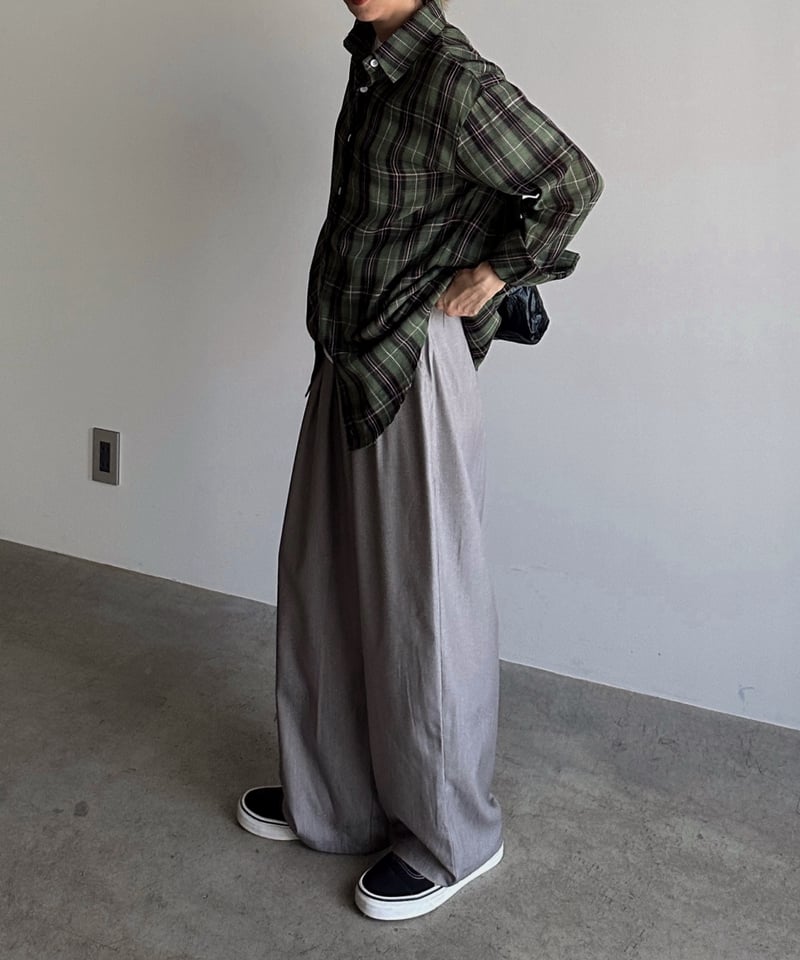 miporin 　ARULLE スリータックコットンパンツ miporin ARULLE スリータックコットンパンツ three tuck cotton