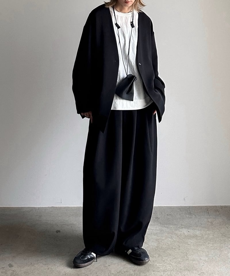 ジャケット・アウター collarless cocoon jacket collarless cocoon jacket (set up対応)【予約商品】 | ARULLE