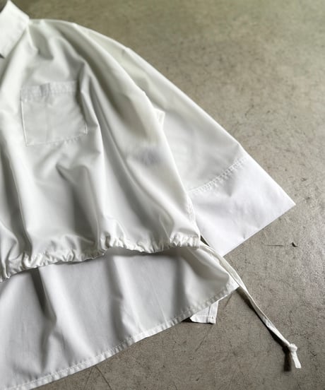 drawst hem skipper shirt