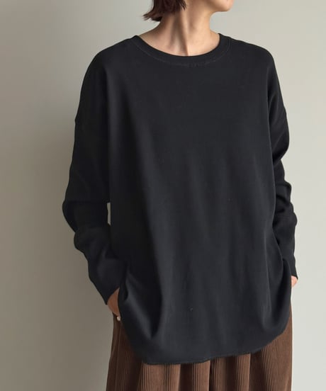 long rib sleeve pullover〈plain〉