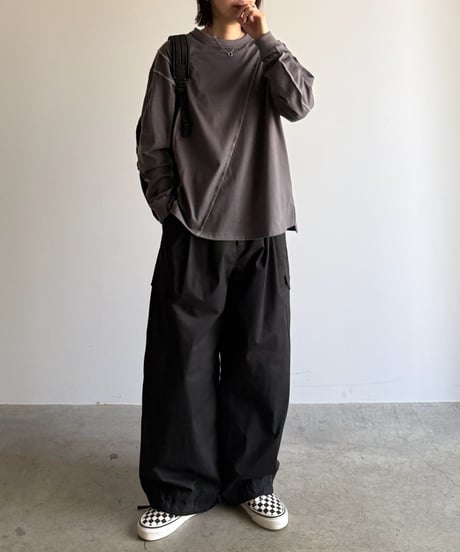 lock stitch long t-shirt