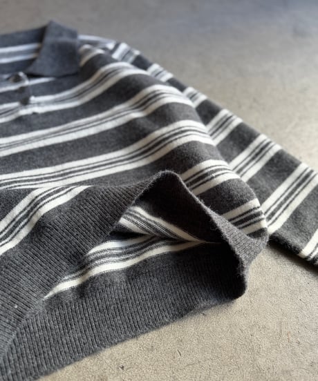 border knit polo