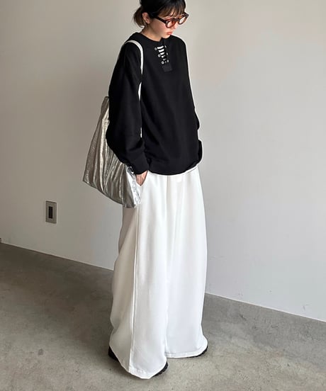 eyelet skipper pullover