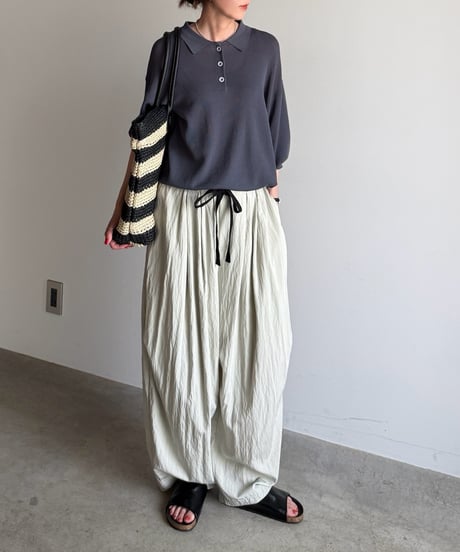 summer knit polo