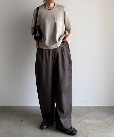 pocket box knit t-shirt【予約商品】