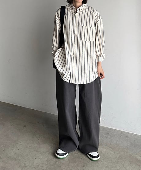 stripe button down shirt