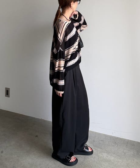 cool touch multi border knit