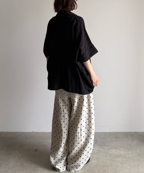 dot oval relax pants【一部予約】