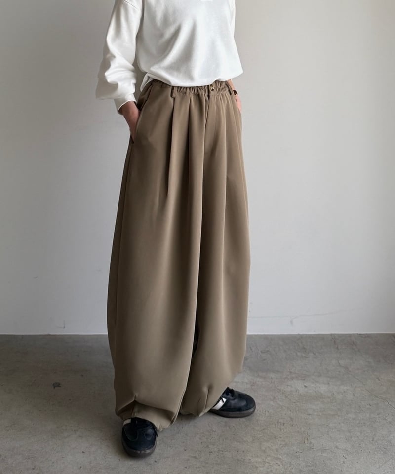 two tuck cocoon pants (set up対応) | ARULLE