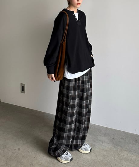 easy check pants