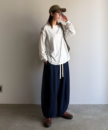 lock stitch long t-shirt