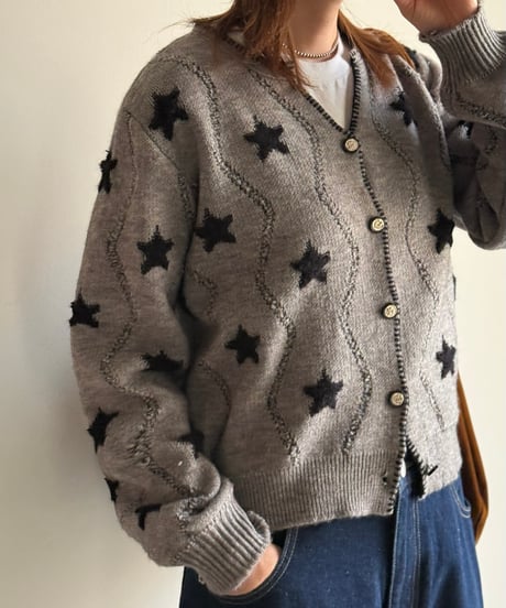 point star cardigan