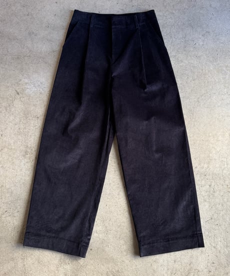 wide straight corduroy slacks