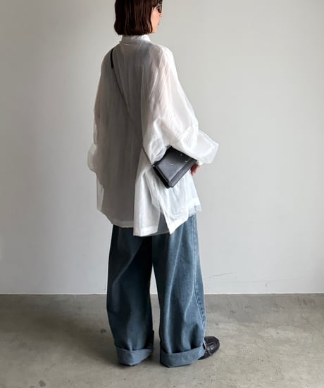 tulle over gauze shirt