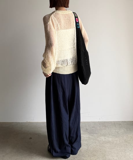 sheer loose knit PO