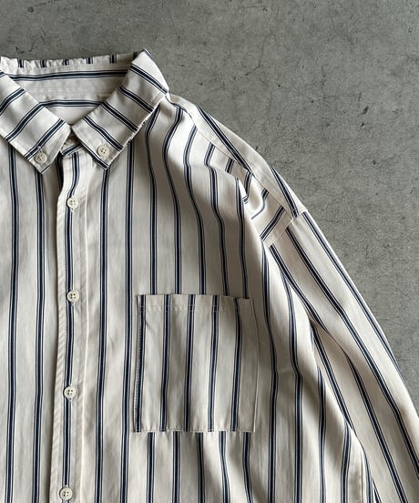 stripe button down shirt