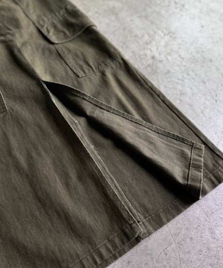 military cargo long skirt