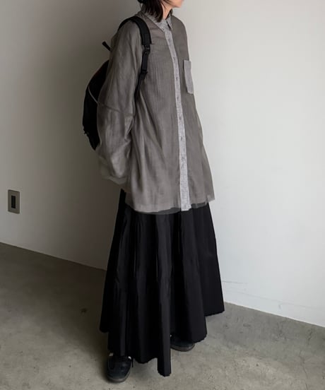 tulle over gauze shirt