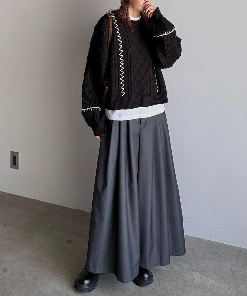 hand stitch cable knit【予約商品】 | ARULLE