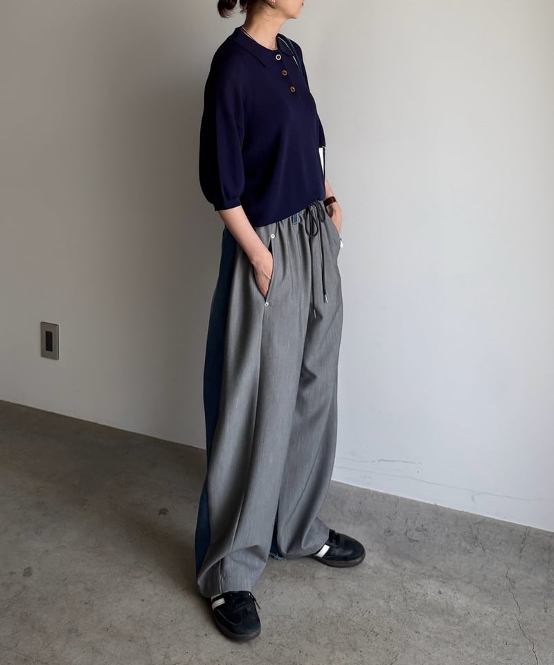 half & half denim pants | ARULLE