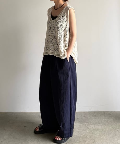 knit lace vest